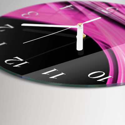 Round wall clock Abstract Lines