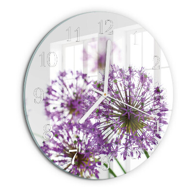 Round wall clock Flower