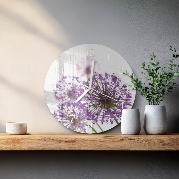 Round wall clock Flower