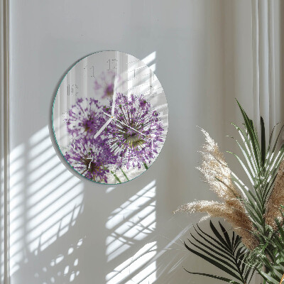 Round wall clock Flower