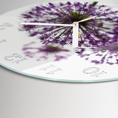 Round wall clock Flower