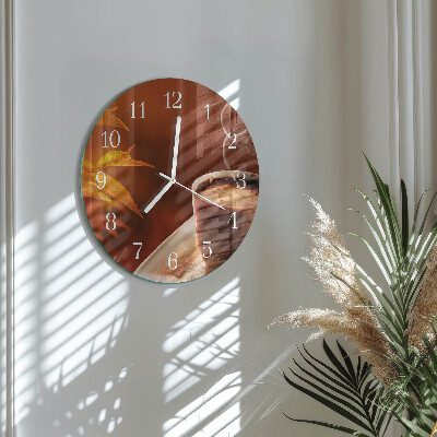 Round wall clock Coffee