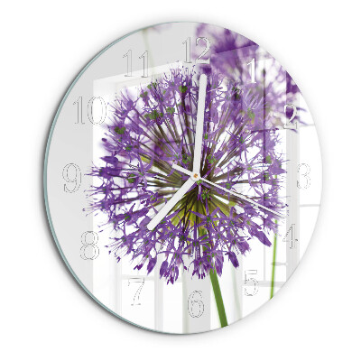 Round wall clock Flower