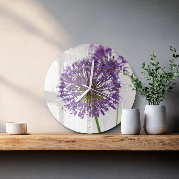 Round wall clock Flower