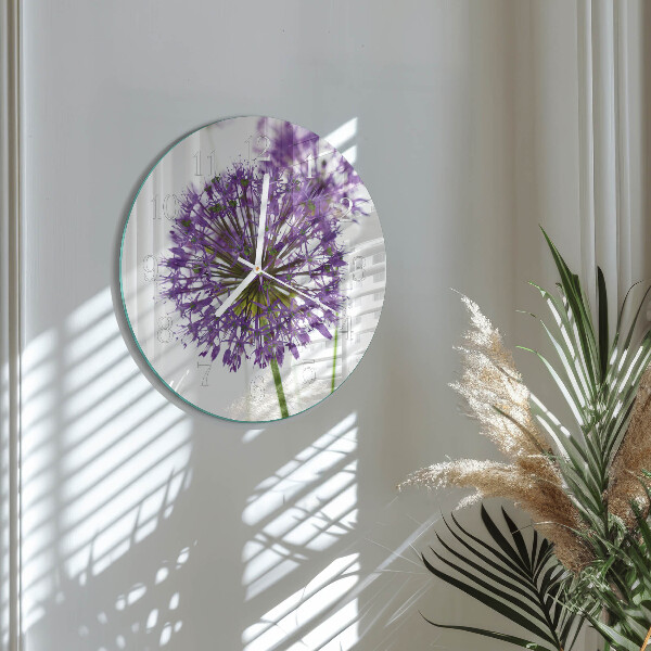 Round wall clock Flower