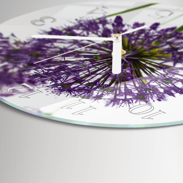 Round wall clock Flower