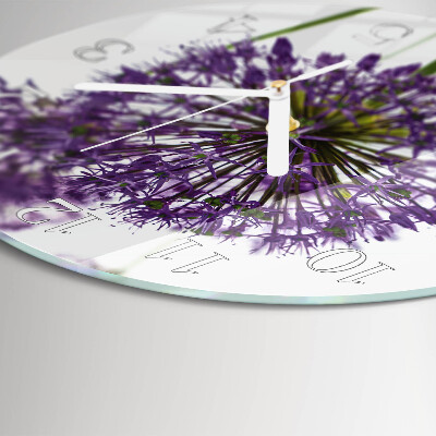 Round wall clock Flower