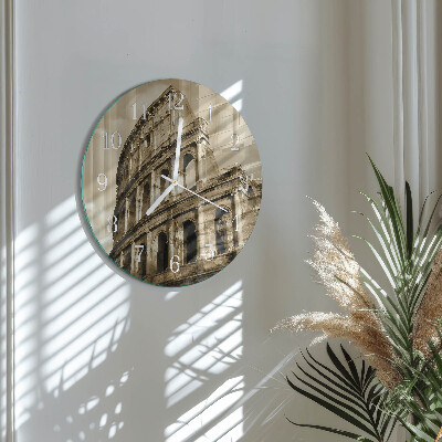 Round wall clock Sepia Colosseum