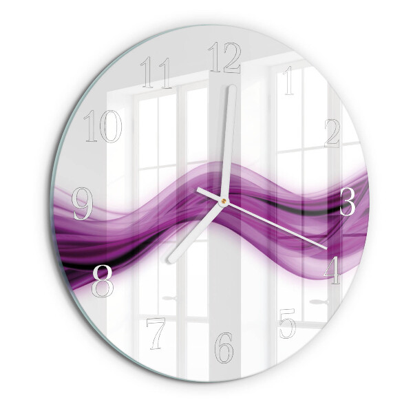 Round wall clock Abstract Lines