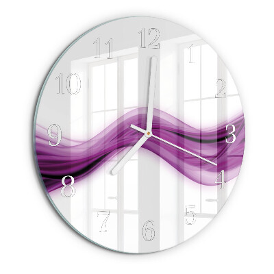 Round wall clock Abstract Lines