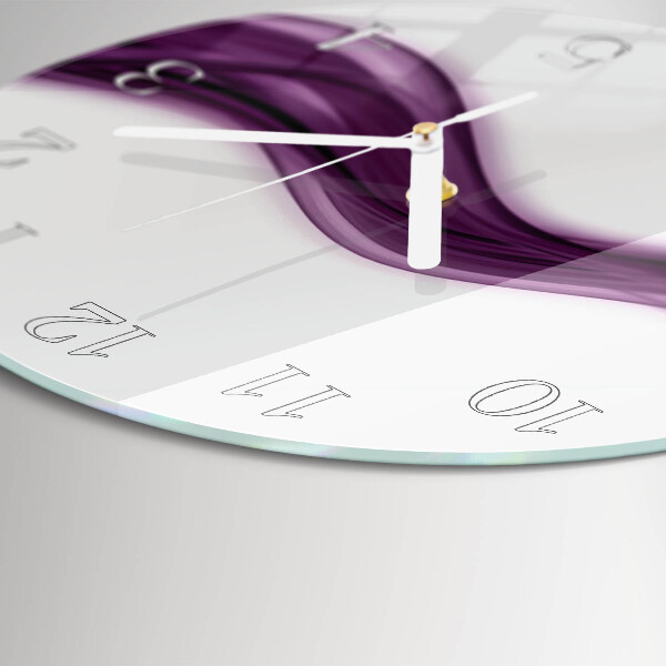 Round wall clock Abstract Lines
