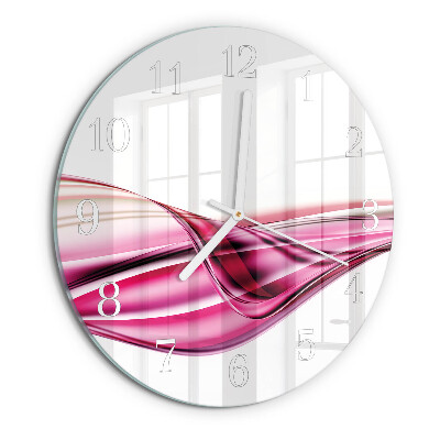 Round wall clock Abstract Lines