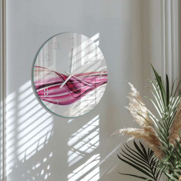 Round wall clock Abstract Lines