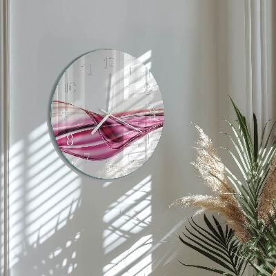 Round wall clock Abstract Lines