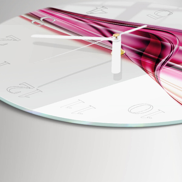 Round wall clock Abstract Lines