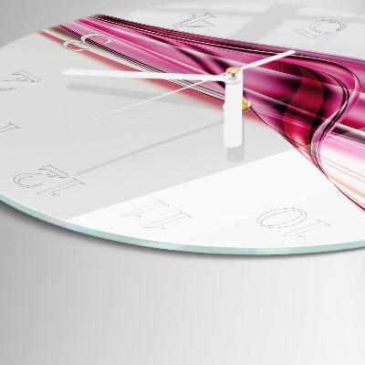 Round wall clock Abstract Lines