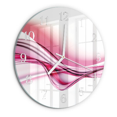 Round wall clock Abstract Art