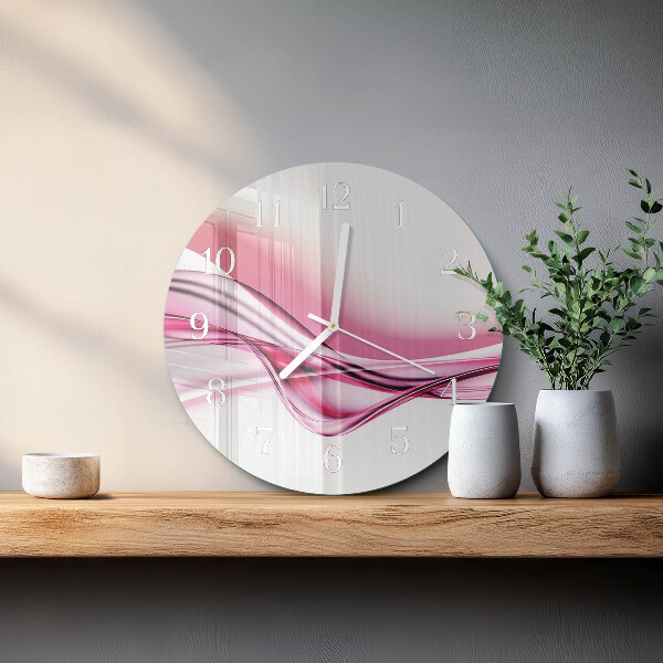 Round wall clock Abstract Art