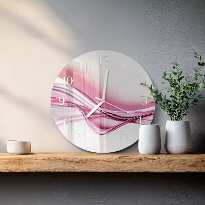 Round wall clock Abstract Art