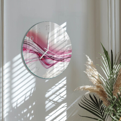 Round wall clock Abstract Art