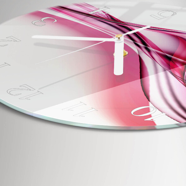 Round wall clock Abstract Art