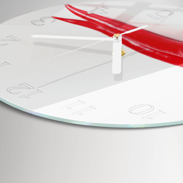 Round wall clock Chili peppers