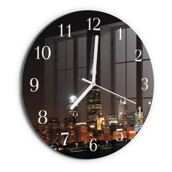 Round wall clock Night of the Horizon