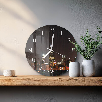 Round wall clock Night of the Horizon