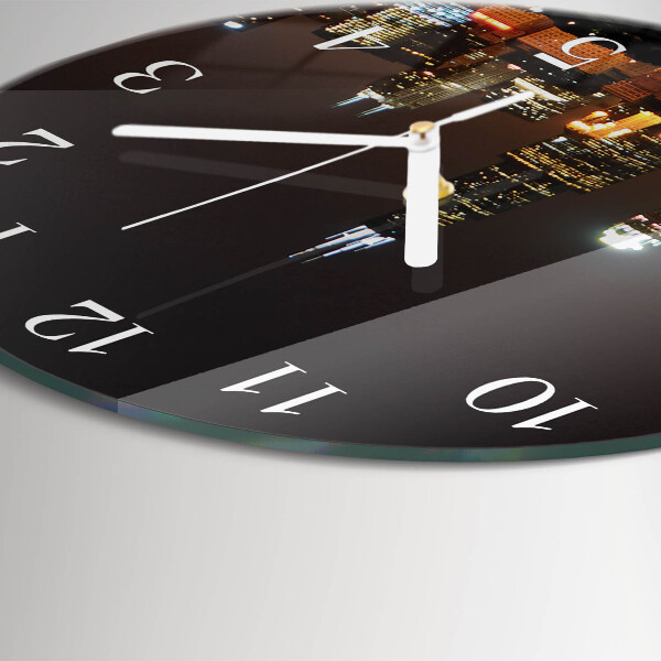 Round wall clock Night of the Horizon