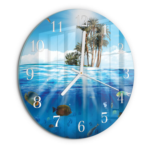 Round wall clock Fish Island