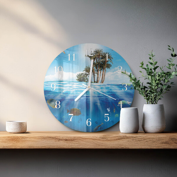 Round wall clock Fish Island