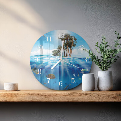 Round wall clock Fish Island