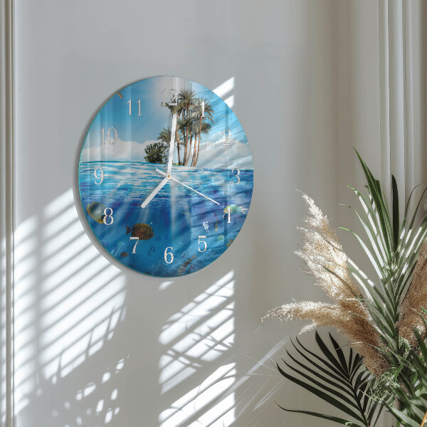 Round wall clock Fish Island