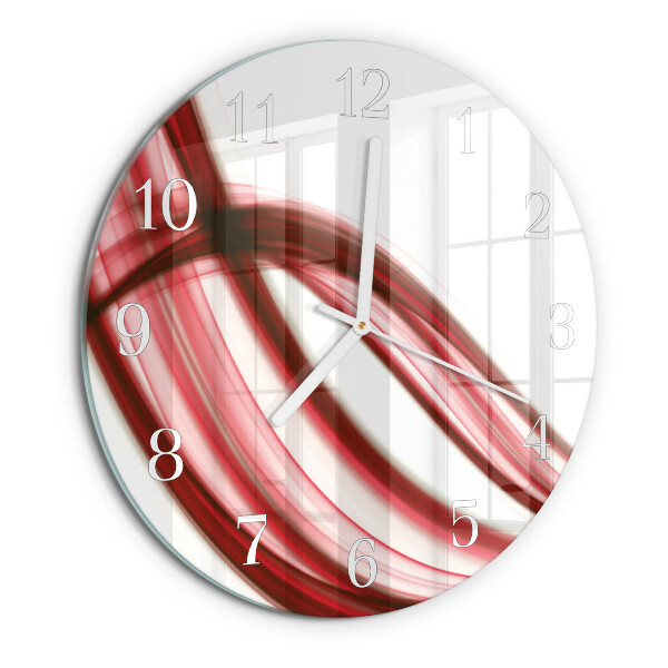 Round wall clock Abstract Lines