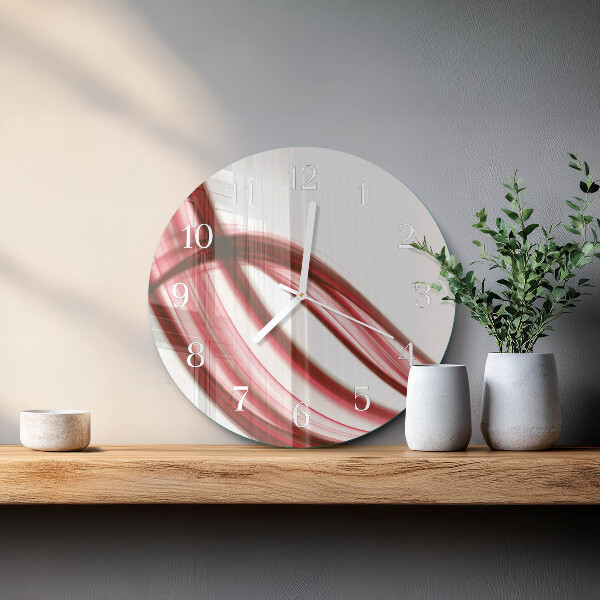 Round wall clock Abstract Lines