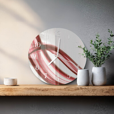 Round wall clock Abstract Lines