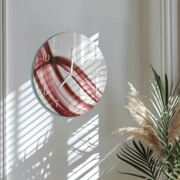 Round wall clock Abstract Lines