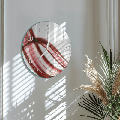 Round wall clock Abstract Lines