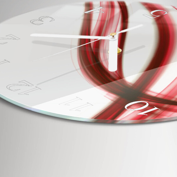 Round wall clock Abstract Lines