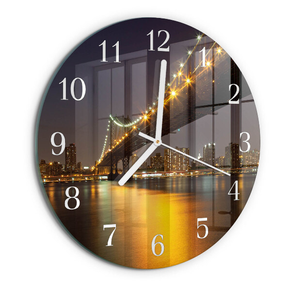 Round wall clock Horizon Bridge
