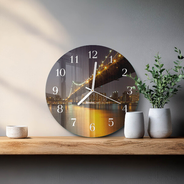 Round wall clock Horizon Bridge