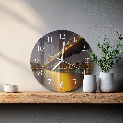 Round wall clock Horizon Bridge