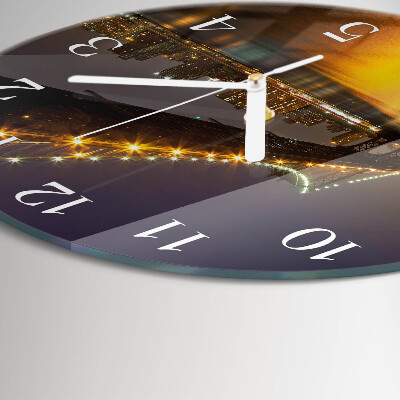 Round wall clock Horizon Bridge