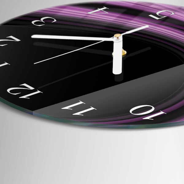 Round wall clock Abstract Lines