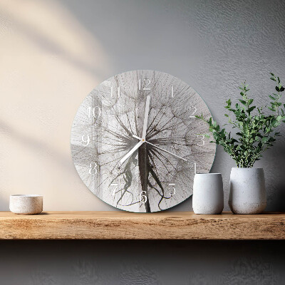 Round wall clock Dandelion