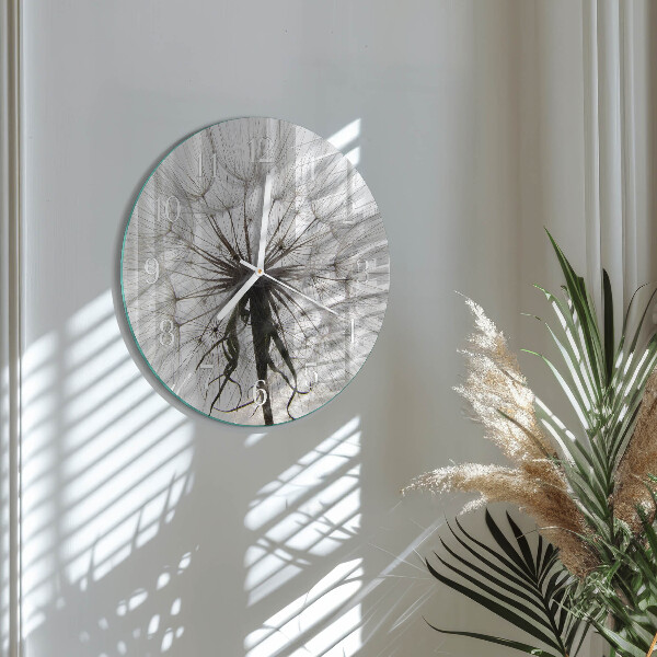 Round wall clock Dandelion