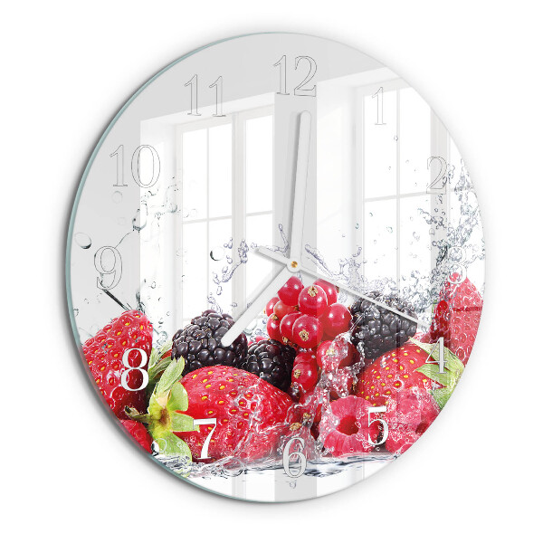 Round wall clock Fruit
