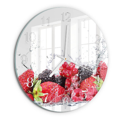Round wall clock Fruit