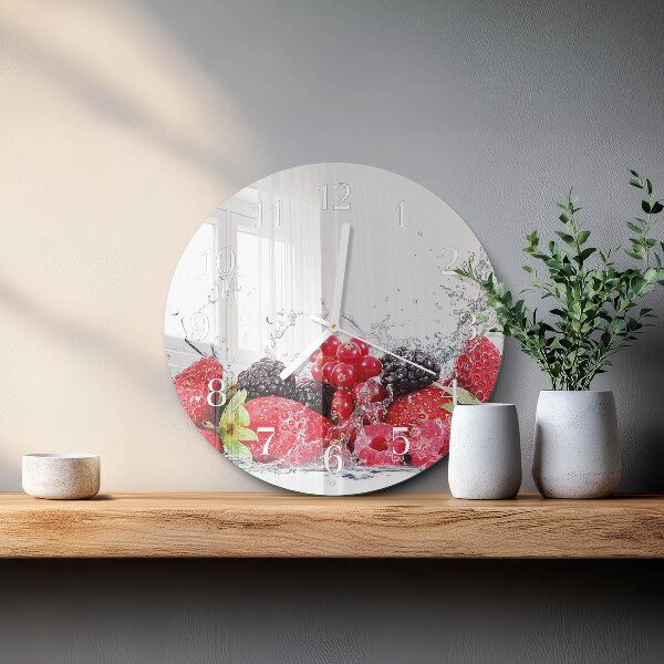 Round wall clock Fruit