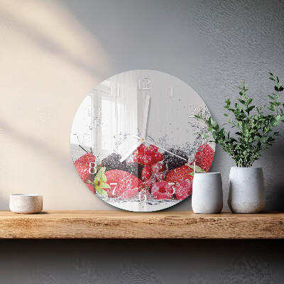 Round wall clock Fruit
